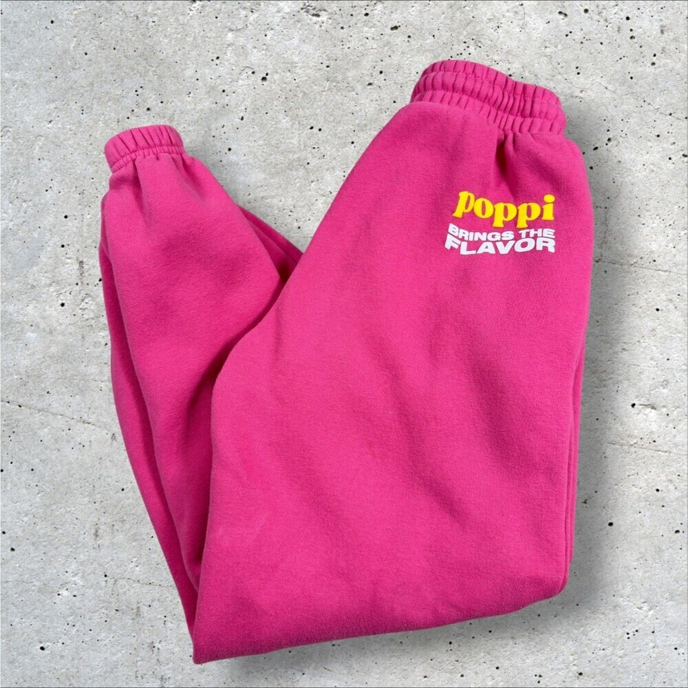 Poppi Soda Pink Sweatpants Womens XS Serving Flavor Graphic Jogger Pants Target